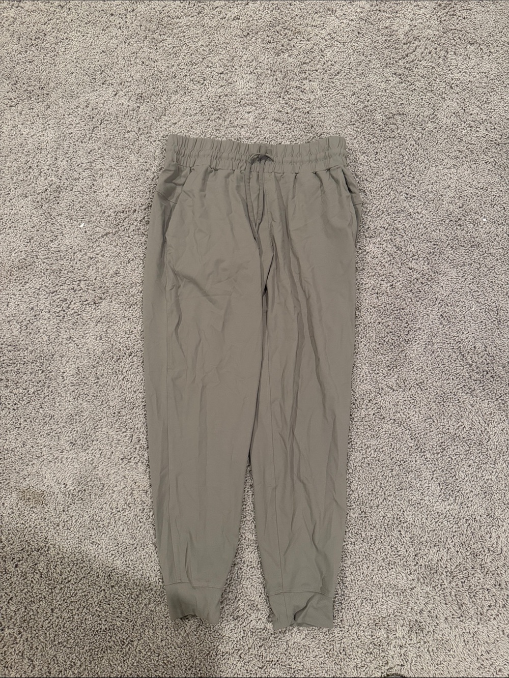 Women’s Grey Jogger Pants - Casual Elastic Waist